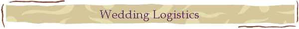 Wedding Logistics